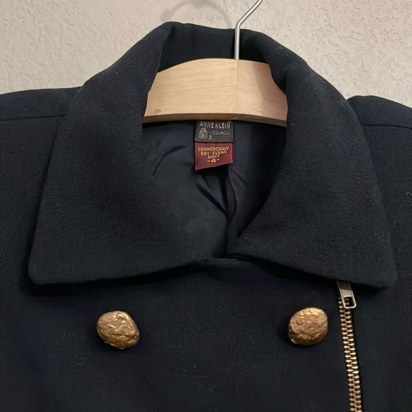 Anne Klein Dress Gold Button Career Black Size 4 - Picture 4 of 8